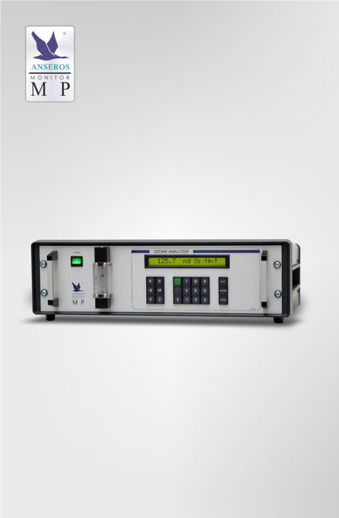 Ozone gas analyser for low ozone concentration