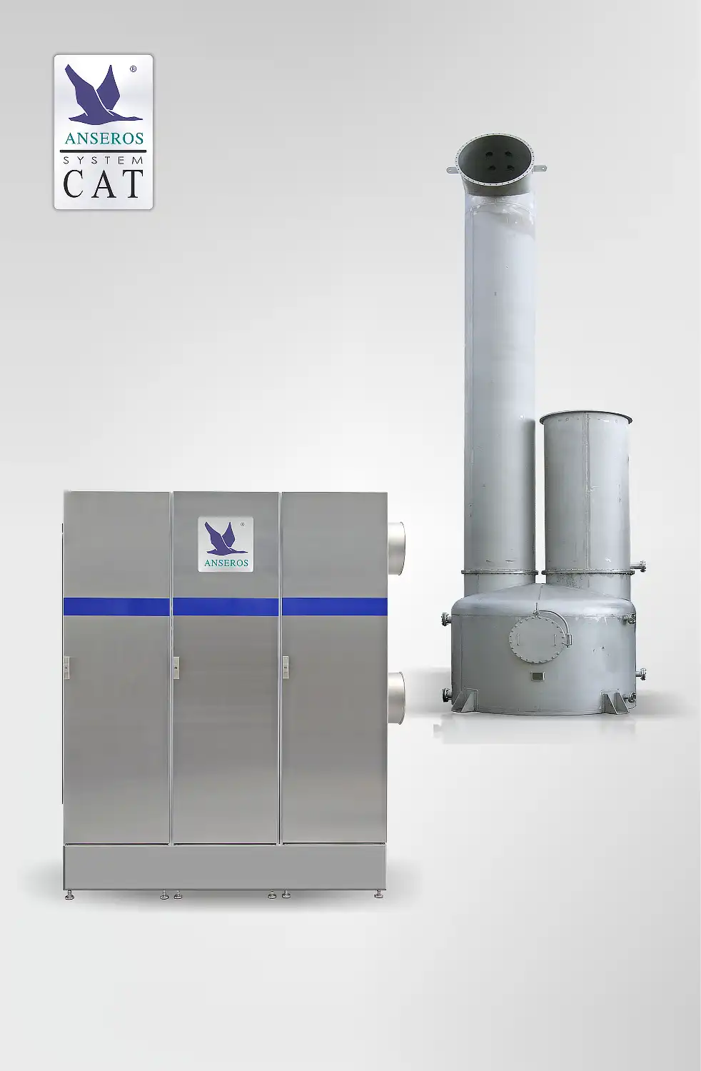 ANSEROS ozone off-gas treatment plant CAT-HO-50000-with-wet-tower